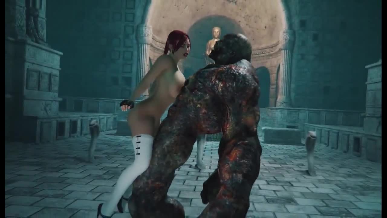 Hot girl fucked hard by a monster - Hentai Series