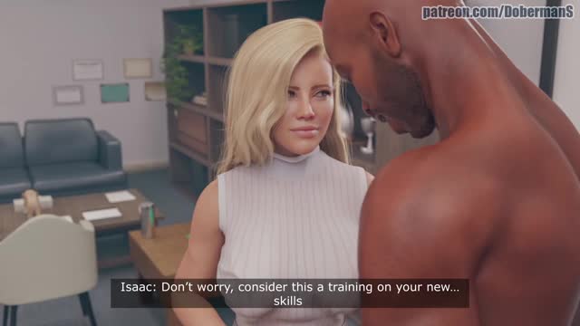 Mia - Episode 1 -  Blonde secretary Swallows Her Boss's BBC Cum